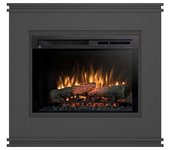 Vena - chimenea de suelo eléctrica independiente con led - negro - 26' - 97 x 89 x 35.3