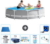 Paquete de piscina - intex - alrededor - 305x305x76 cm + accesorios a2067