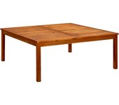 Mesa de centro de jardín madera maciza de acacia 110x110x45 cm
