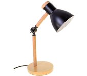 Lámpara flexo de escritorio, bel air home - serie teacher, color negro, 1xe-27, realizado en metal