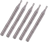 5 piezas de fresas de una sola flauta en espiral de acero de tungsteno, herramienta de corte de 3,175 x 1,5 x 3 mm