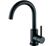 Grifo lavabo negro, grifo de baño, mezclador monomando - lomazoo juno