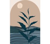 Papel pintado panorámico - hoja boho