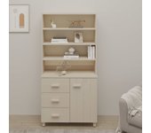 Aparador | aparador de comedor | armario de cocina hamar madera de pino maciza marrón miel cfw84417