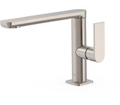 Tres 20020501ac loft grifo monomando con maneta lateral para lavabo color acero