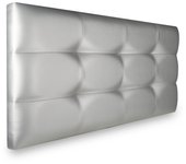 Cabecero de cama texas cabezal tapizado en polipel 105x70 cm plata