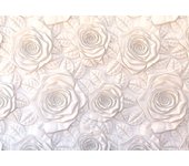 Fotomural rosas blanco - 3.6 x 2.54 m - sanders & sanders
