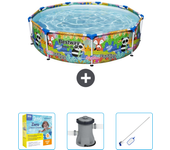 Paquete de piscina - bestway - alrededor - 274x274x66 cm + accesorios cb10