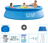 Paquete de piscina - intex - alrededor - 305x305x76 cm + accesorios a937