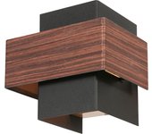 Steinhauer - aplique de pared - muro - madera negro - metal - g9 - 3367e