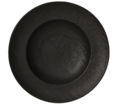 Plato cuenco 25 cm vulcania en porcelana negra