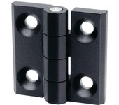 Ganter norma elementi cerniere, 2 pezzi, colore: nero, da 40 a struttura opaco, gn 237 – zd -40 – sw