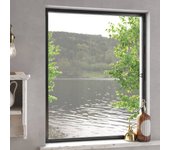 Mosquitera para ventanas antracita 100x120 cm