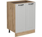 Vicco mueble bajo de cocina r-line, blanco casa de campo, 60 cm sin encimera