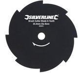 Silverline - cuchilla para desbrozadora, 8 dientes 254 mm (10) de diámetro, agujero de 25,4 mm (1)