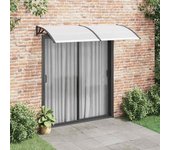 Maison exclusive - marquesina para puerta pc negro 200x100 cm