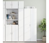 Maison exclusive - armario estrecho madera de ingeniería blanco 30x42,5x225 cm