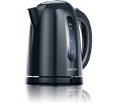 Hervidor agua eléctrico, 1,7l, sin bpa, resistencia oculta, inalámbrico, apagado automático, mpm, negro, 2200, mcz-85