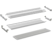 Escurridores de vajillas compagnucci store plástico gris kit para muebles de 60 cm