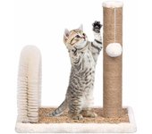 Árbol para gatos con cepillo de aseo y poste rascador
