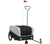 Remolque para bicicleta hierro negro y gris 45 kg cfw13614