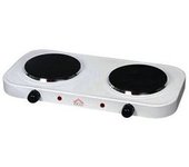 Dcg eltronic ekp2420 hobs negro, blanco encimera hornillo eléctrico / placa eléctrica 2 zona(s)