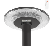 Farola led solar 100w sensor control remoto blanco cálido