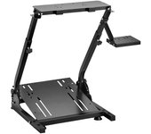 Vevor racing simulator soporte de volante para logitech g25, g27, g29, g920, plegable de acero al carbono