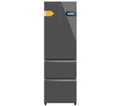 Cecotec frigorífico puerta francesa bolero coolmarket combi fd 400 grey glass e
