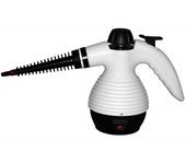 Vaporeta limpiador vapor a presión 3,5 bar, desinfección portátil depósito 350ml, 10 accesorios, camry, blanco/negro, cr7021 1500