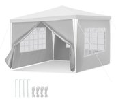 Carpa para fiestas gazebo robust pavilion – calidad y estabilidad para tu jardín 3x3m blanco