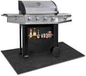 Alfombra de parrilla de barbacoa alfombra inferior alfombra de la parrilla impermeable con alfombra de parrilla resistente al aceite 100*120 cm