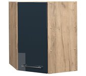 Vicco armarios de cocina fame-line, azul oscuro alto brillo, 57 cm