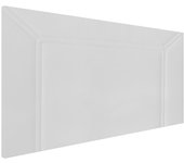 Cabecero tapizado milán | cabezal acolchado | tapizado en polipiel de alta gama | color blanco | medida: 110x55x3 cm (cama 105 cm)