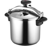 Magefesa star recta - olla express tradicional, 12 litros, acero inoxidable 18/10, para todo tipo de cocinas, inducción, 3 sistemas de seguridad