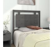 Cabecero de cama，panel de cabecera，decoración de pared madera maciza de pino gris 95,5x4x100 cm cfw72411