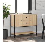 Aparador | aparador de comedor | armario de cocina de madera de ingeniería roble sonoma 100x36x85 cm cfw65729