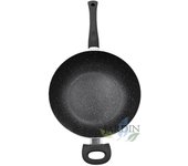 Sartén honda antiadherente wok 20 cm, sartén de cocina profesional, compatible con inducción y gas