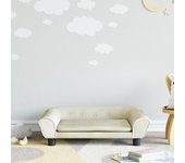 Sofá infantil crema 70x45x26 cm terciopelo