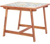 Maison exclusive - mesa de comedor de jardín madera acacia superficie azulejos