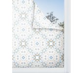 Panorama vinilo para ventanas hidráulico tipo oriental azul 60x300 cm - vinilos adhesivo para cristal - pegatina opaca - vinilo translúcido