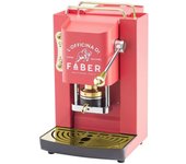 Cafetera de cápsulas faber italia pro deluxe procherrybasott 44 mm color rojo