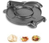 Prensa para tortillas, máquina para hacer tortillas de aluminio fundido de 6,5 pulgadas, prensa para tortillas resistente