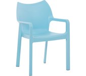 Silla diva azul claro
