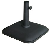 Marbueno base sombrilla cuadrada cemento 35x35x5,2 cm 11kg negro jardin, piscina y terraza