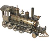 Tren vintage de metal para modelismo y decoración, regalo perfecto para coleccionistas y amantes de los vehículos
