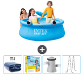 Paquete de piscina - intex - alrededor - 183x183x51 cm + accesorios cb13