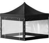Succebuy tienda campaña con dosel emergente de 10 x 10 pies, cenador para patio al aire libre, resistente a los rayos uv, refugio instantáneo, negro