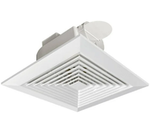 Extractor de aire para baño con válvula de retención, silencioso, para cocina, techo y oficina (9 pulgadas)