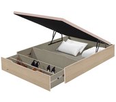 Canapé abatible zapatero flex natural 160x200 (montaje incluido)